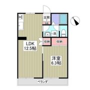 ビューハイツ講堂の間取り画像