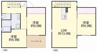 UNICUBE高柳西町 Bの間取り画像