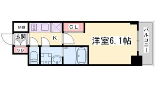 エスリードザ・ランドマーク神戸の間取り画像