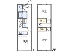 レオパレス峯下Bの間取り画像