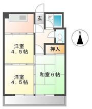 黒川マンションの間取り画像
