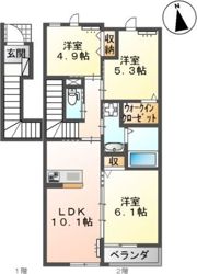 メープルⅡの間取り画像