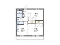 レオパレスOHIⅡの間取り画像