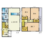 昭南町3丁目T貸家の間取り画像