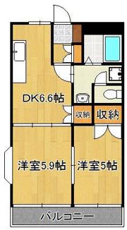 リバーグレイスの間取り画像