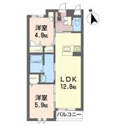 シャーメゾンガーデン福島B棟の間取り画像
