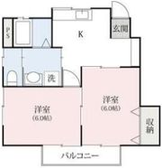 コーポ77の間取り画像