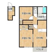 ディアコートAの間取り画像