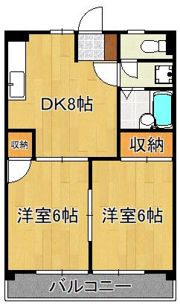 シャトレ岸の浦の間取り画像