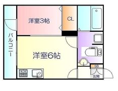 メリディアン国見壱番館の間取り画像