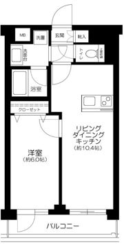デュオ・スカーラ新大久保の間取り画像