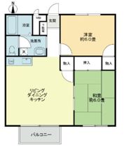 フォブール大高Bの間取り画像