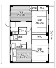 ビレッジハウス太閤山2号棟の間取り画像