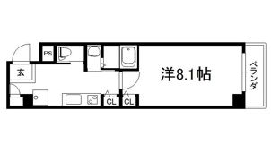 ウエスト一条の間取り画像