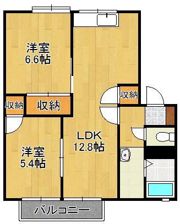 ハイツ耕心の間取り画像