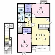 サンパティーク・パレス Cの間取り画像