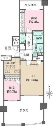 セントラルガーデン・レジデンスA棟の間取り画像