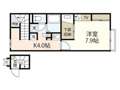 レオパレスKAMON Ⅵの間取り画像