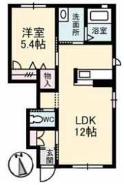 アプリコット Ⅰの間取り画像