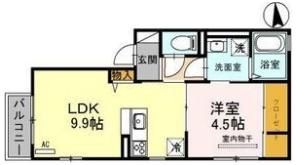 フラット ゲートの間取り画像