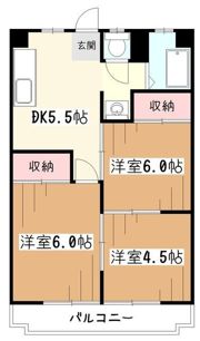 パティオ仲町の間取り画像