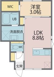 Felice 春のそよ風とラテの間取り画像