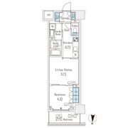 フロンティアレジデンス錦糸公園の間取り画像