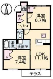シャーメゾン上林 C棟の間取り画像