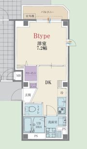 b’CASA横浜セントラルの間取り画像