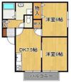 ハイツ上の原の間取り画像