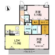 ロイヤルティアラⅡ・Ⅲ?Ⅱの間取り画像