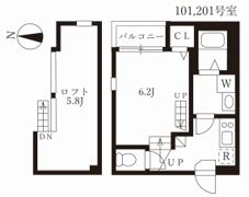 ハーモニーテラス河岸町Ⅱの間取り画像