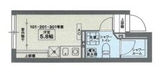 COCOFLAT東高円寺の間取り画像