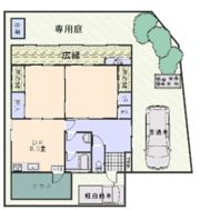 越水貸家の間取り画像