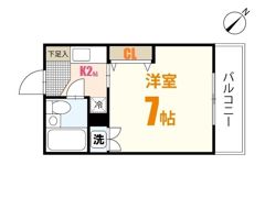 アメニティカネイチⅡの間取り画像