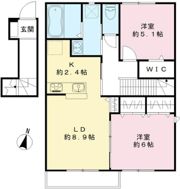 メルベーユFⅢの間取り画像
