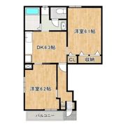 サンフォレストAの間取り画像