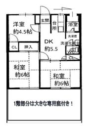 ONハイツの間取り画像