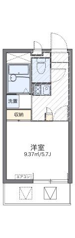 レオパレスオネスティⅢの間取り画像