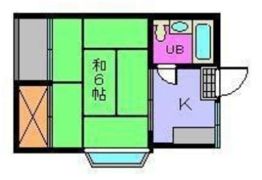 コーポ中川 1の間取り画像
