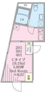 プレジール三軒茶屋の間取り画像