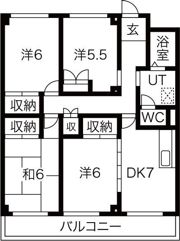 カーサ東田面の間取り画像