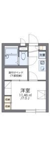 レオパレスHAKUの間取り画像