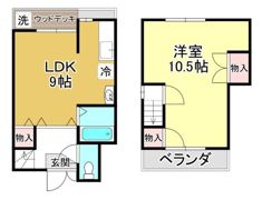 貸家 大津市国分の間取り画像