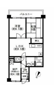 方南町ローヤルコーポの間取り画像