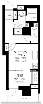 コスモポリス品川の間取り画像