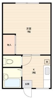 コーポラス城址の間取り画像