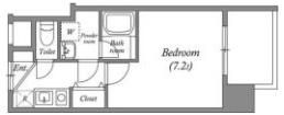 BROAD新うめきたRESIDENCEの間取り画像