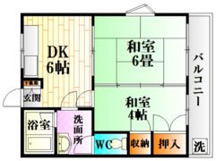 ボヌール中尾の間取り画像