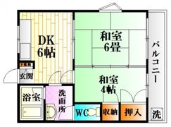 ボヌール中尾の間取り画像